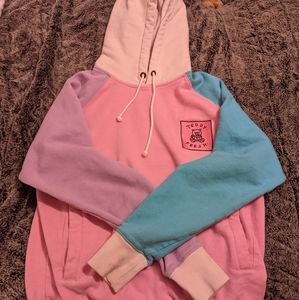 Adorable Teddy Fresh color block hoodie